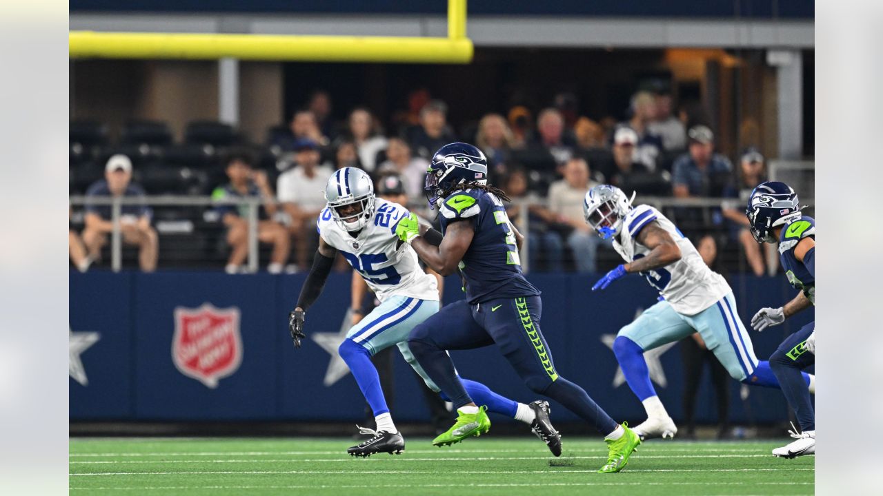 Game summary on the Dallas Cowboys' 27-26 win over the Seattle Seahawks at  AT&T Stadium