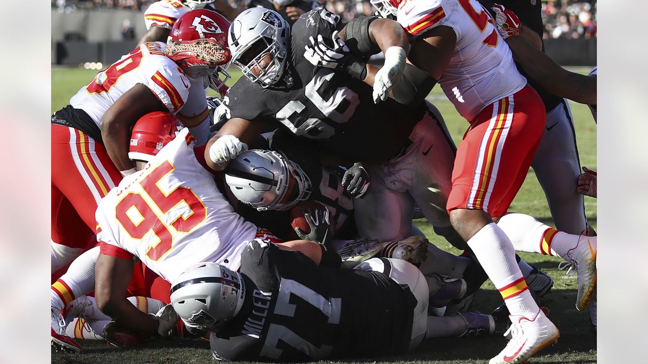 Seattle Seahawks guard Gabe Jackson (66) stands on the field