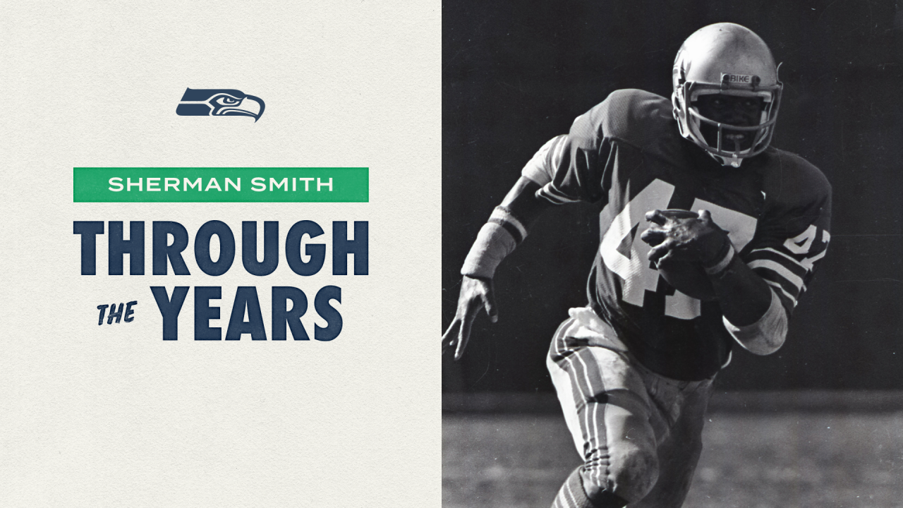 SHERMAN SMITH  Seattle Seahawks 1981 Wilson Throwback NFL