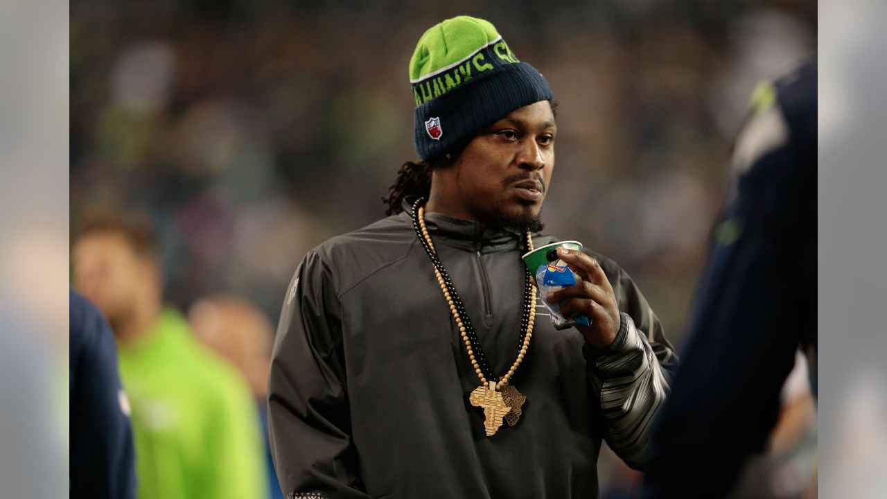 They call him @beastmode for a reason! Happy 37th birthday to Marshawn Lynch  