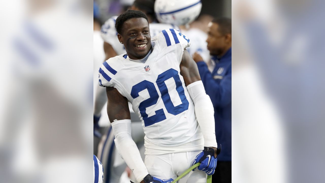 Cincinnati Bengals wide receiver A.J. Green (18) is tackled by Indianapolis  Colts cornerback Vontae Davis (21) in the second half of an NFL football  game, Sunday, Oct. 29, 2017, in Cincinnati. (AP …