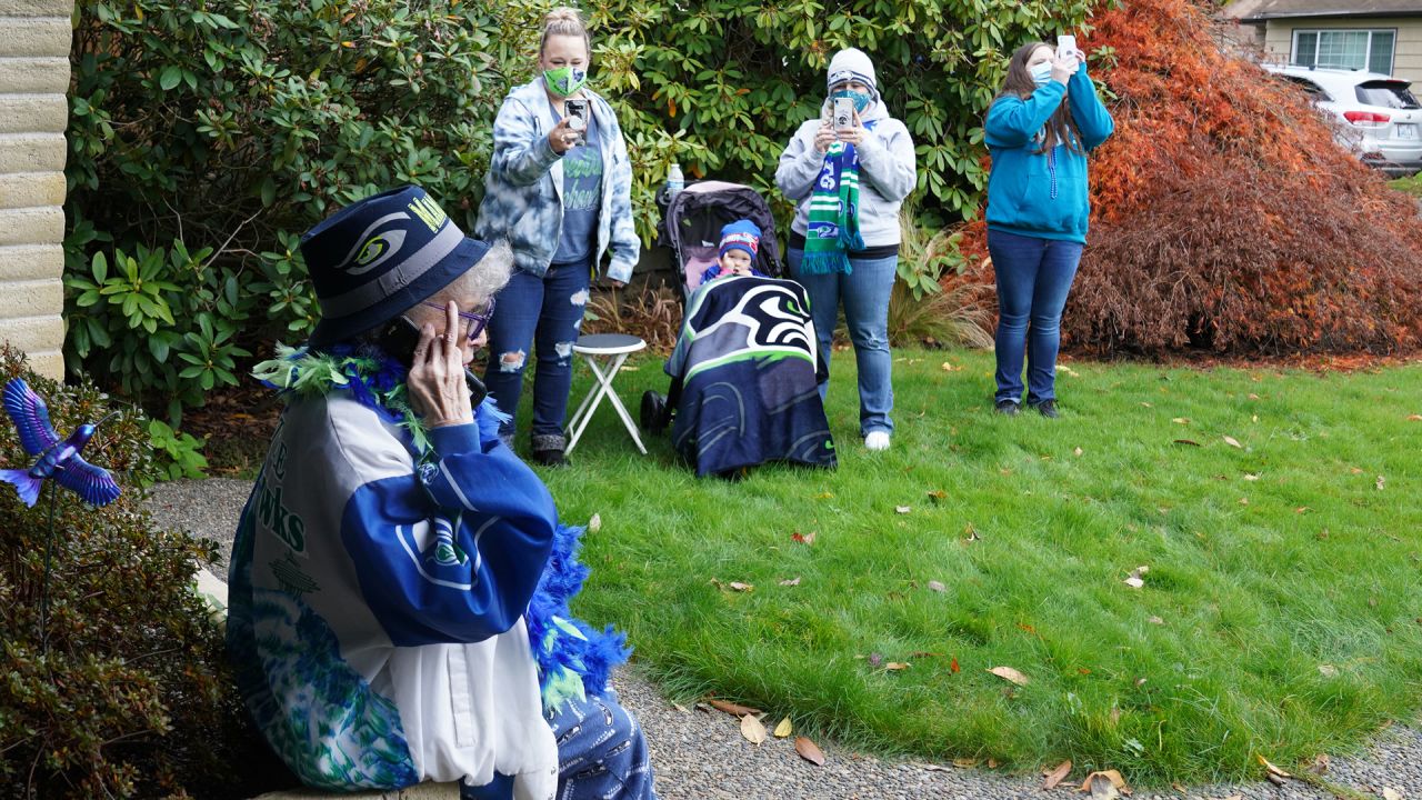 PHOTOS: Seahawks Surprise 'Mama Blue' With 2020 Fan of the Year Award