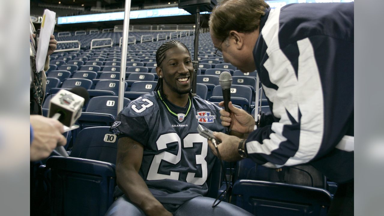 Seattle Seahawks cornerback Marcus Trufant stretches prior to drills  Thursday, Jan. 3, 2008, in Kirkland, Wash. Trufant, who was named to his  first Pro Bowl this season, will be a key player