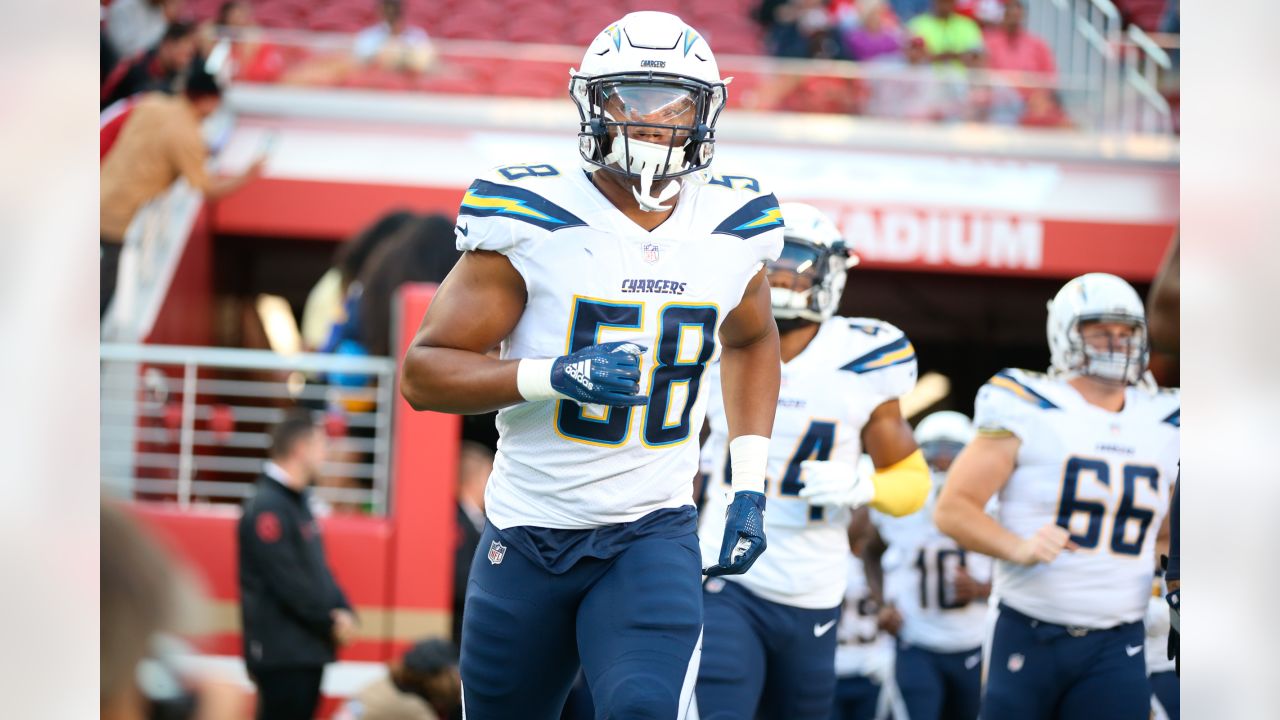 INGLEWOOD, CA - DECEMBER 04: Seattle Seahawks outside linebacker Uchenna  Nwosu (10) celebrates after a stop during an NFL game between the Seattle  Seahawks and the Los Angeles Rams on December 04