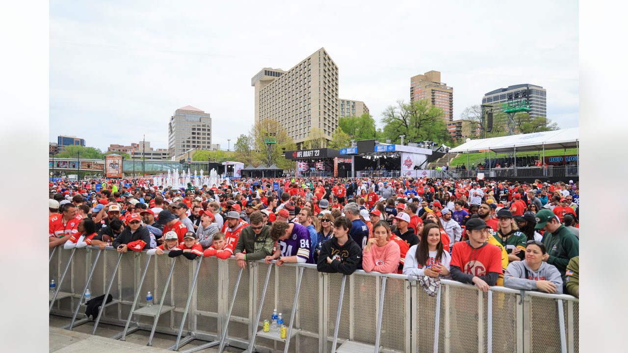 Kansas City, United States. 27th Apr, 2023. A Seahawks fan poses for a  photo before the NFL Draft at Union Station in Kansas City, Missouri on  Thursday, April 27, 2023. Photo by