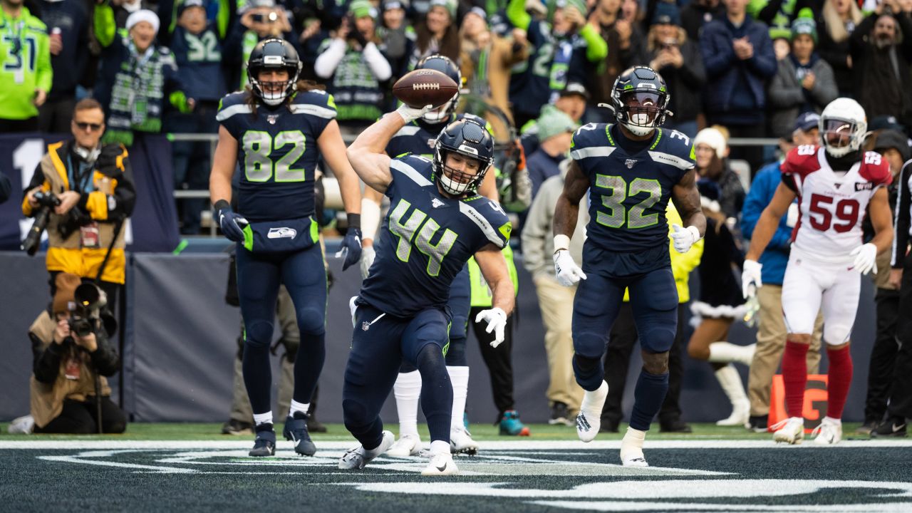 Seattle Seahawks fullback Nick Bellore during an NFL football game