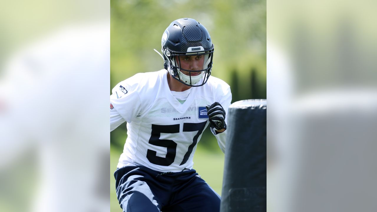 Seahawks Linebacker Cody Barton Rookie Minicamp Press Conference 