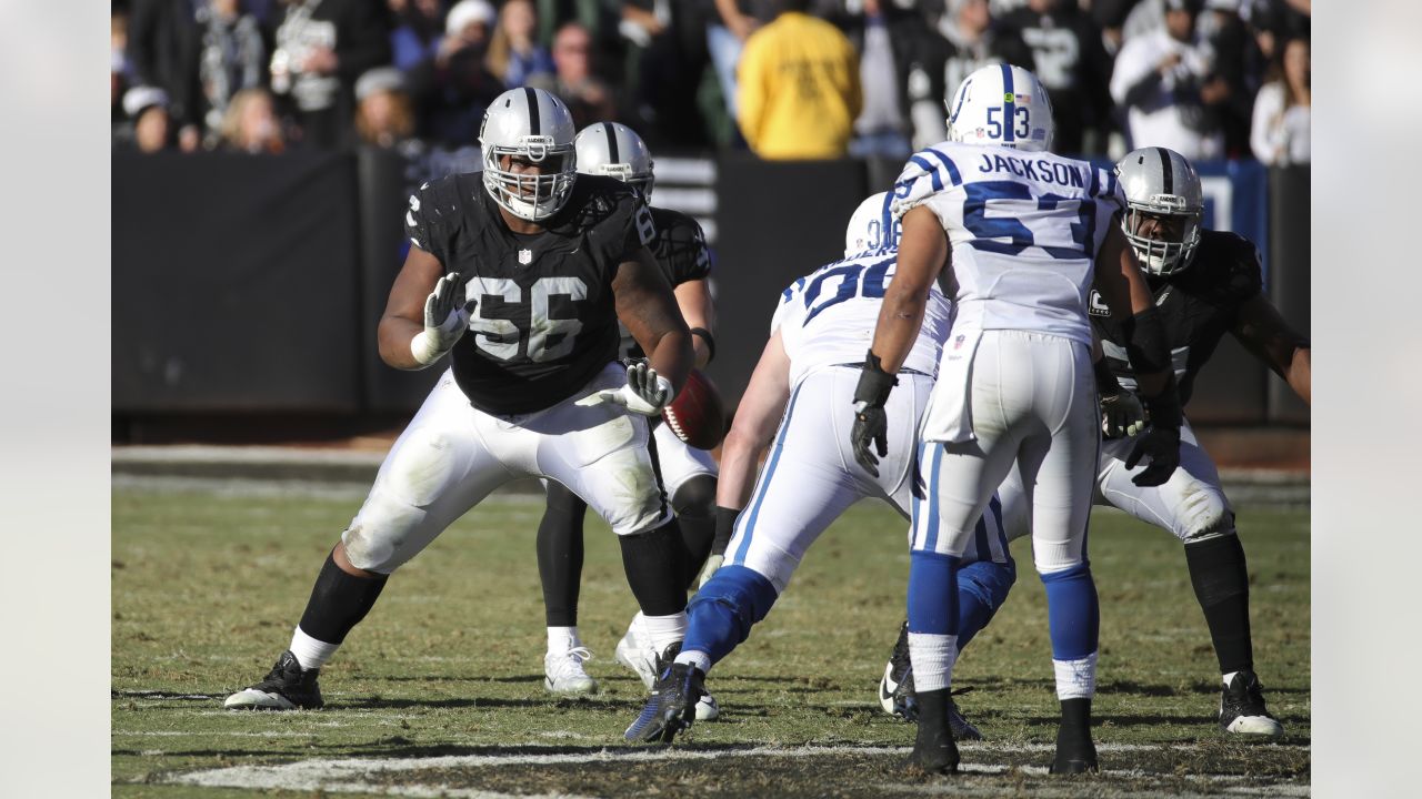 Seattle Seahawks guard Gabe Jackson (66) stands on the field