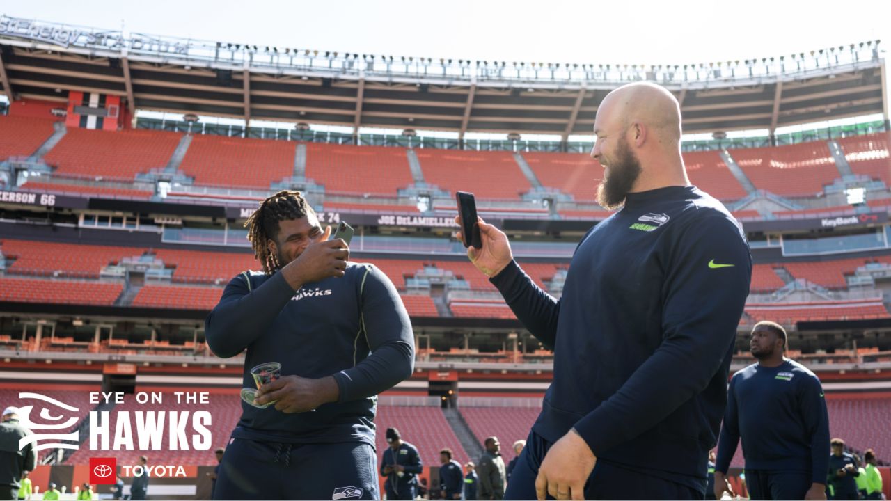 Seattle Seahawks - Seahawks safety Marquise Blair stands at attention for  the national anthem as a military aircraft performs a flyover.