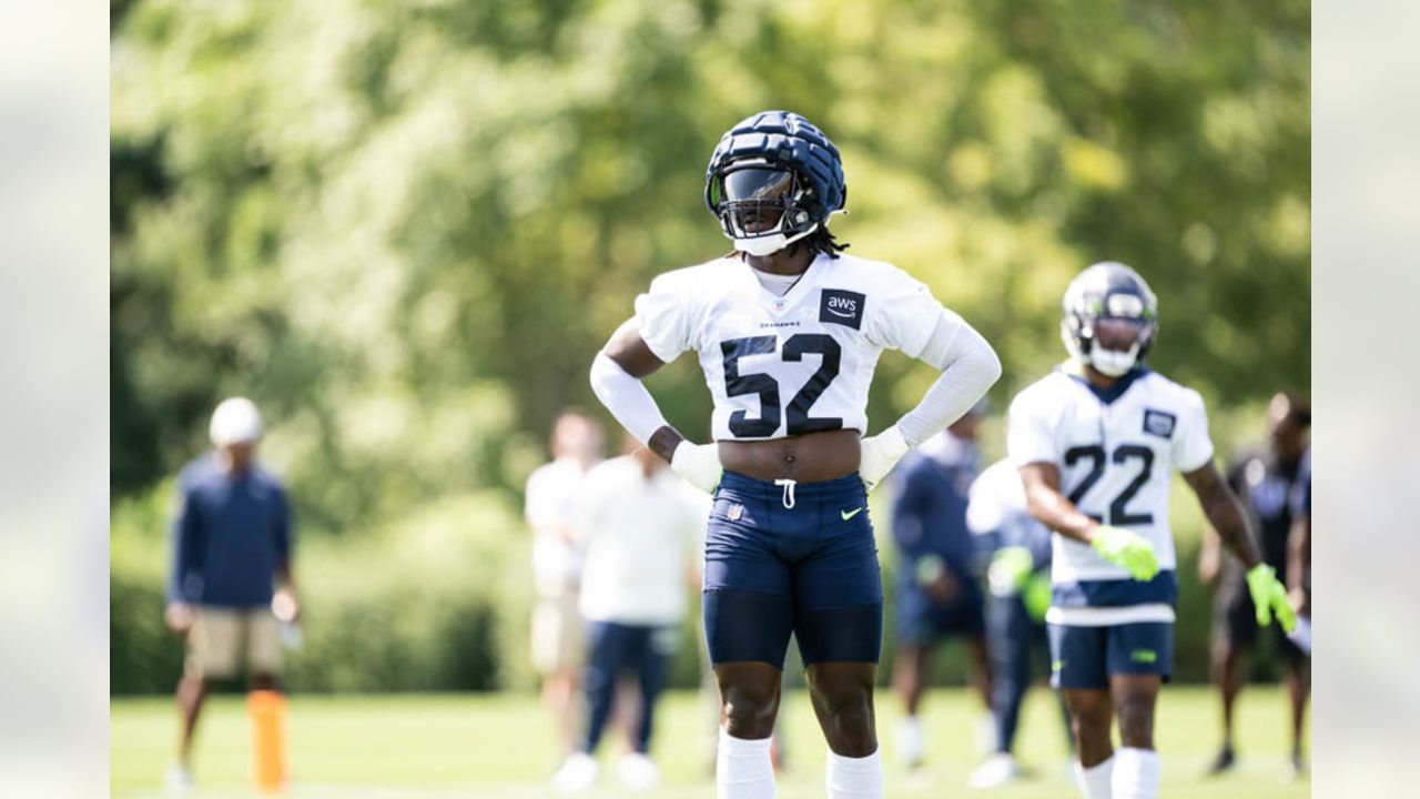 Seattle Seahawks running back SaRodorick Thompson Jr. before the