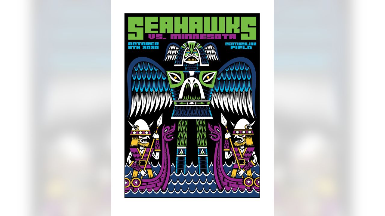 Seattle Seahawks - A bye week Gameday poster sale! Starting at 10:00 AM PST  tomorrow (11/18,) the Ames Bros are putting posters from the 2019 - 2021  all available for purchase. Each