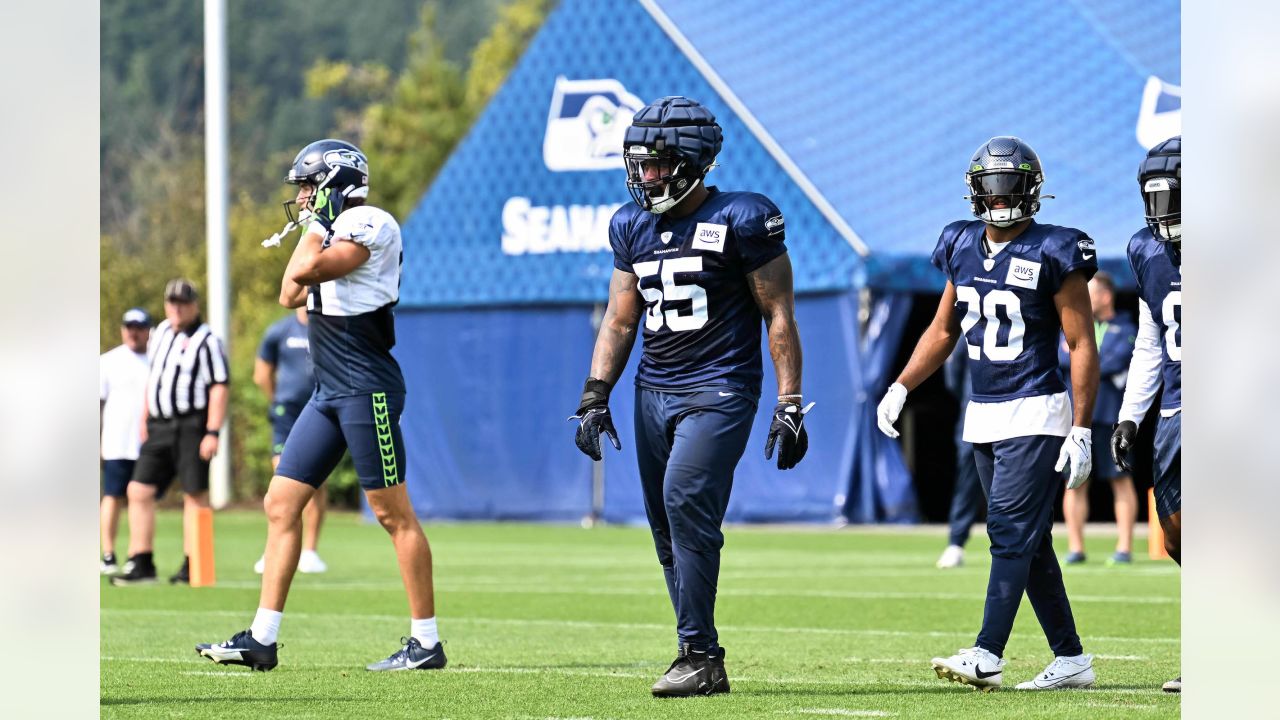 Seattle Seahawks wide receiver Jake Bobo (19) runs with the ball