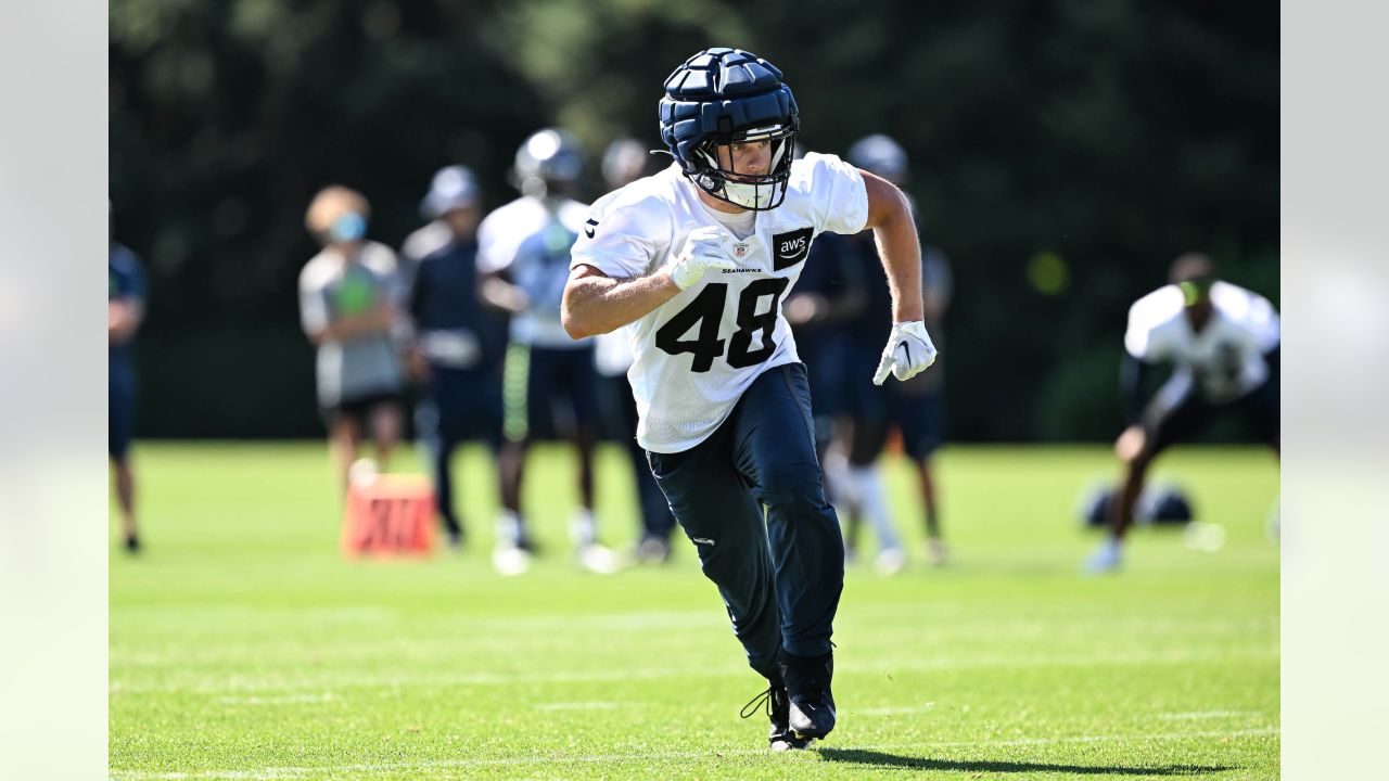 Seattle Seahawks wide receiver Tyler Lockett (16) looks on during an NFL  pre-season football game against the Minnesota Vikings, Thursday, Aug. 10,  2023 in Seattle. (AP Photo/Ben VanHouten Stock Photo - Alamy