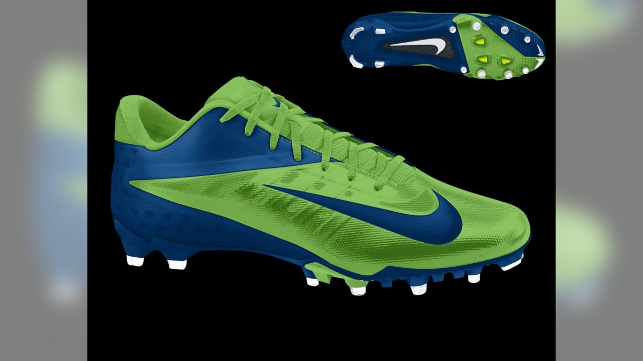 Brand New Nike Vapor Talon Elite Low Navy Chrome Football Cleats