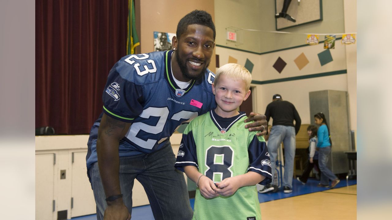 Seattle Seahawks' Marcus Trufant before the NFL preseason football game  against Green Bay Packers Saturday, Aug. 21, 2010, in Seattle. (AP  Photo/John Froschauer Stock Photo - Alamy