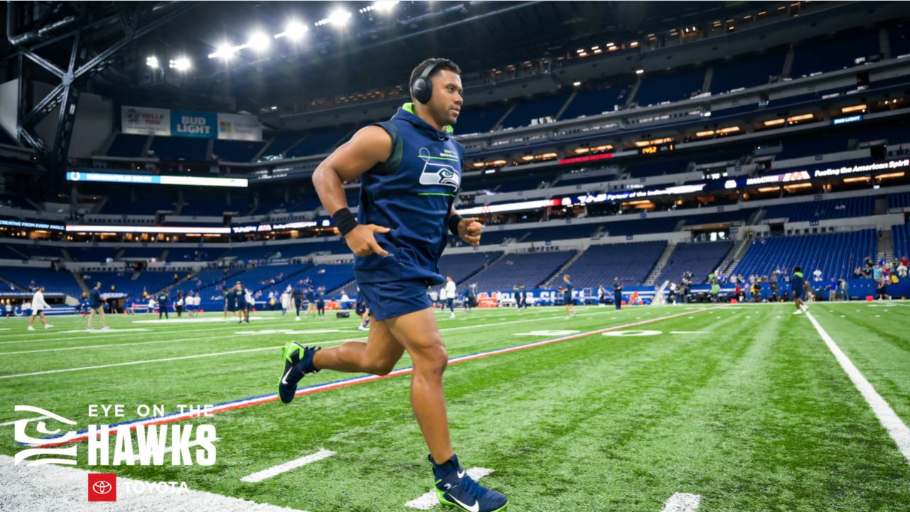 Seattle Seahawks linebacker Jon Rhattigan (59) walks on the field during  minicamp Tuesday, June 6, 2023, at the NFL football team's facilities in  Renton, Wash. (AP Photo/Lindsey Wasson Stock Photo - Alamy