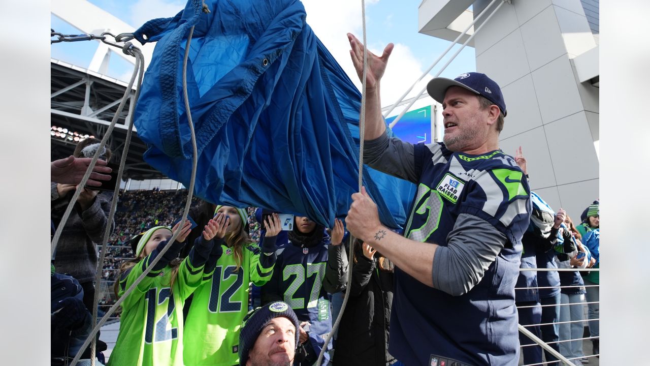 Seattle Seahawks on X: Blink once if you want @rainnwilson to raise the 12  Flag.  / X