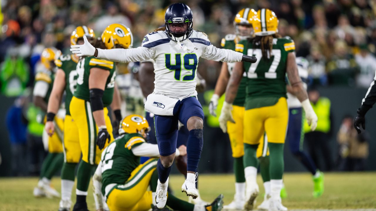 Seattle Seahawks safety Josh Jones is pictured during an NFL football game  against the Atlanta Falcons, Sunday, Sept. 25, 2022, in Seattle. The Falcons  won 27-23. (AP Photo/Stephen Brashear Stock Photo - Alamy