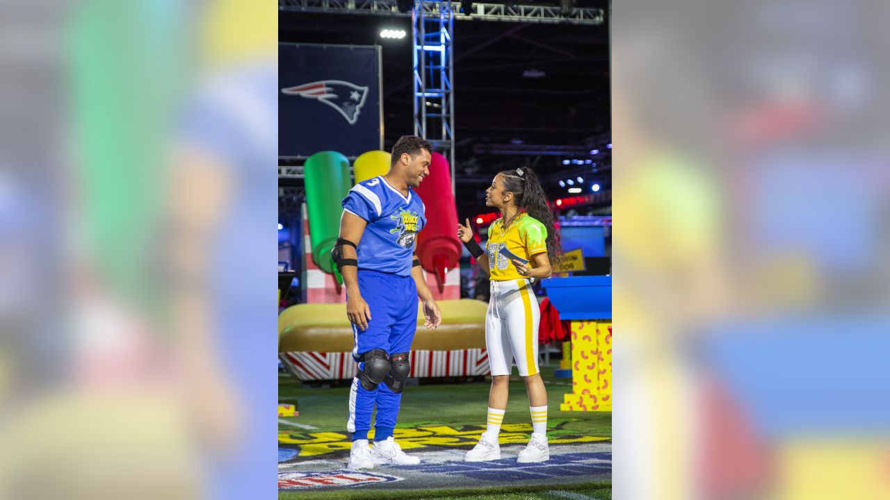 Russell Wilson On Nickelodeon's Double Dare at Super Bowl Special