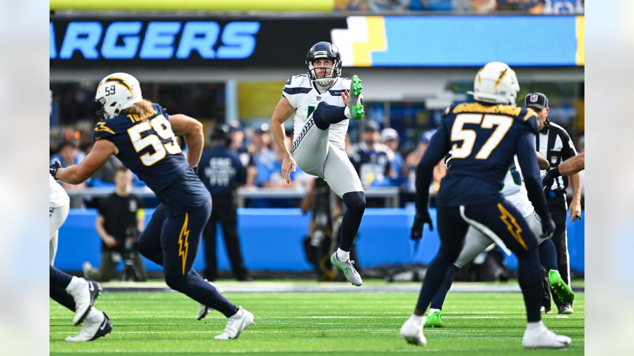 Seattle Seahawks safety Jerrick Reed II (32) celebrates during an NFL  pre-season football game against the Minnesota Vikings, Thursday, Aug. 10,  2023 in Seattle. (AP Photo/Ben VanHouten Stock Photo - Alamy