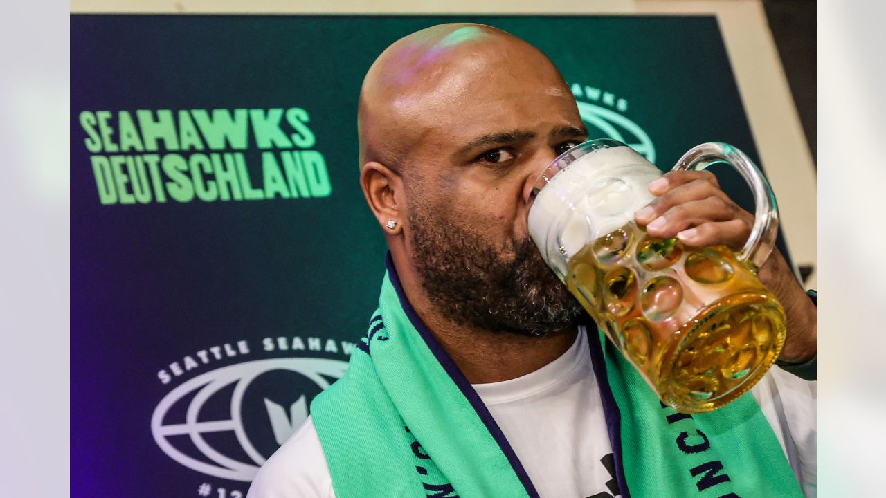 TSN on X: The beers at the Seahawks vs. Buccaneers game in Munich are full  on pitchers 