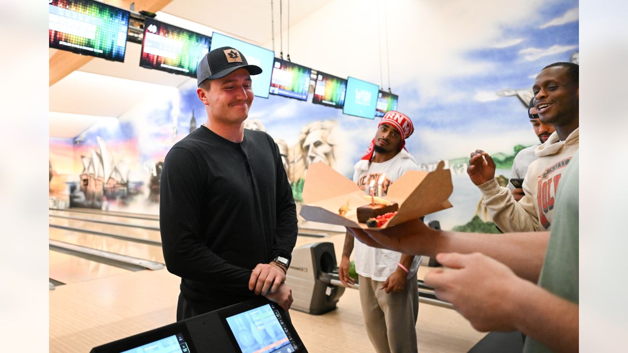 PHOTOS: Seahawks Hit The Bowling Lanes In Munich