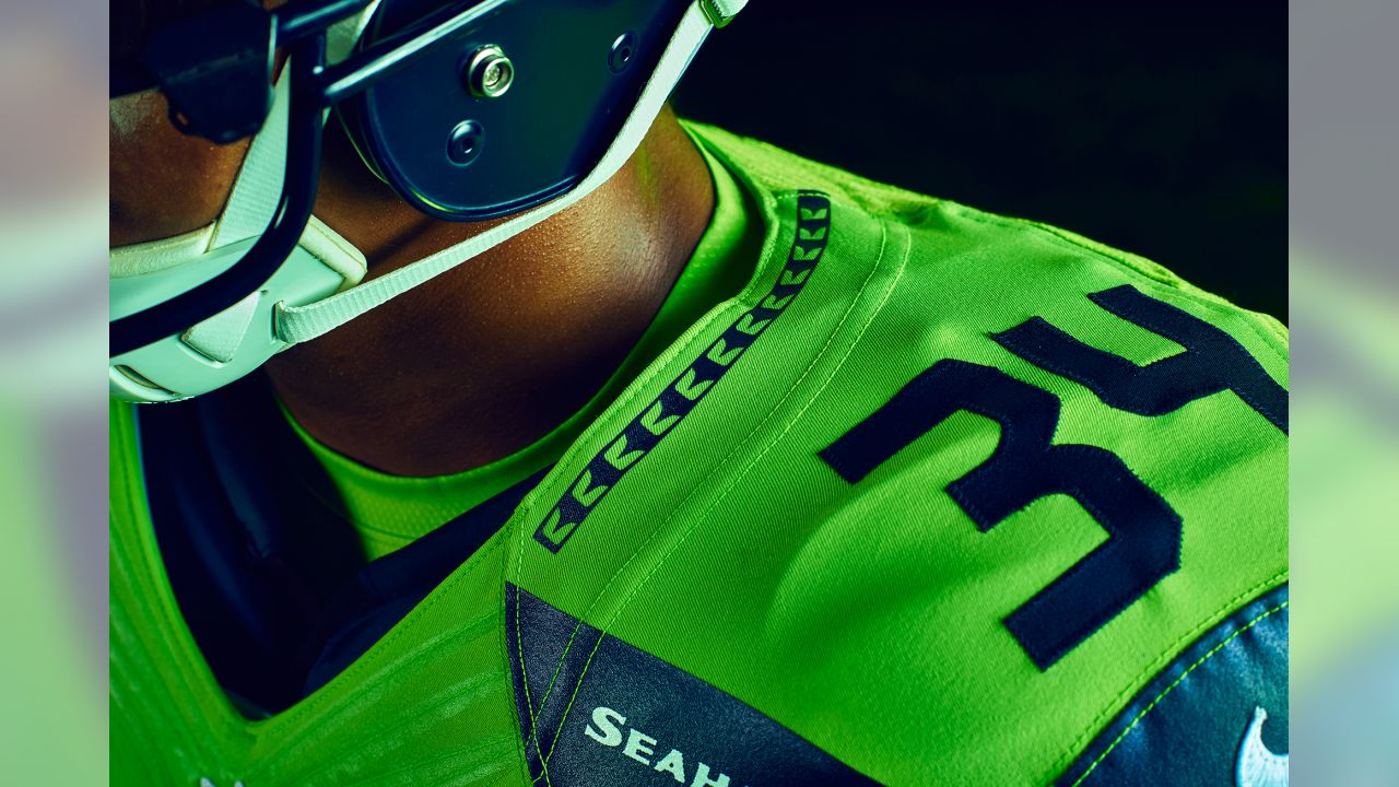 seattle seahawks action green