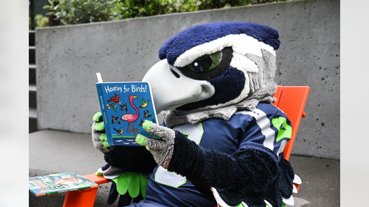 Photos: Blitz the Seahawk visits Centennial Elementary