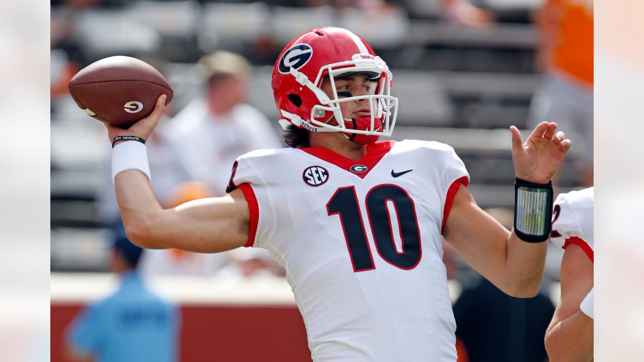 Seattle Seahawks quarterback Jacob Eason (17) during an NFL