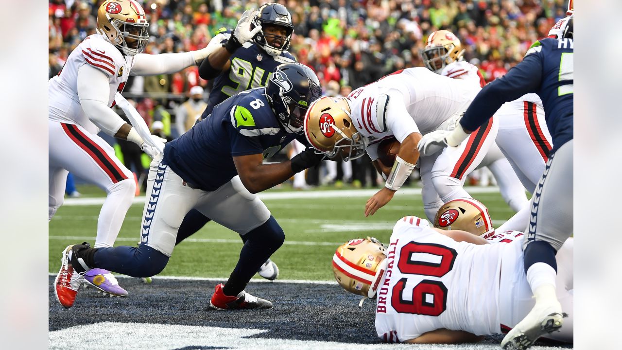 September 12, 2021: Seattle Seahawks safety Jamal Adams (33) during NFL  football game action between the Seattle Seahawks and the Indianapolis  Colts at Lucas Oil Stadium in Indianapolis, Indiana. Seattle defeated  Indianapolis