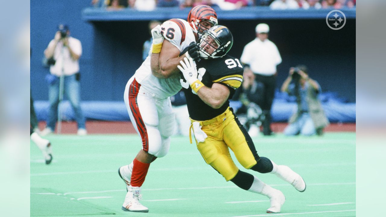 Who were the most notable Pittsburgh Steelers to wear No. 91