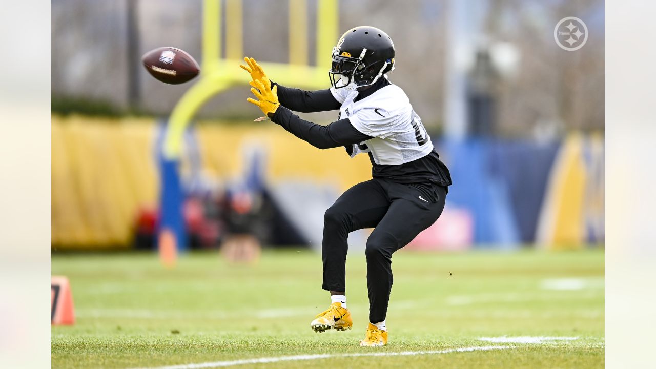 Pittsburgh Steelers wide receiver Steven Sims (82) runs the ball