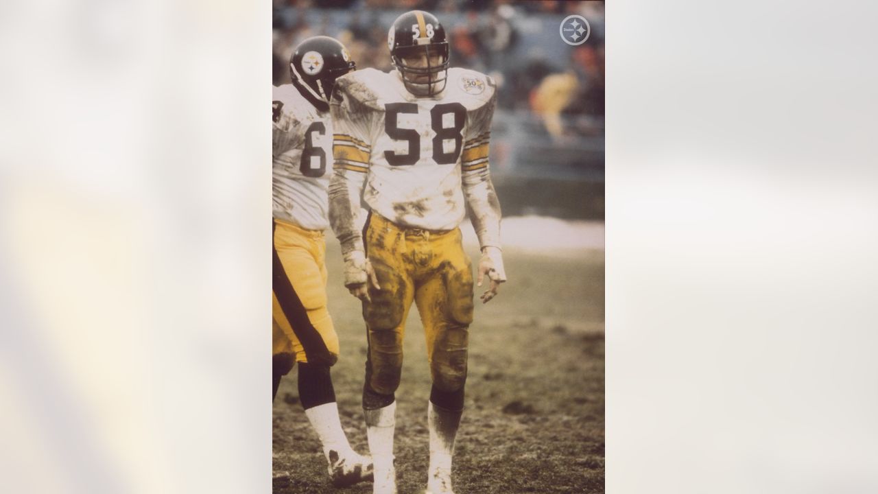 Pittsburgh Steelers linebacker Jack Lambert, 58, is shown in action in  1974. Other players are unidentified. Exact date and location unknown. (AP  Photo Stock Photo - Alamy