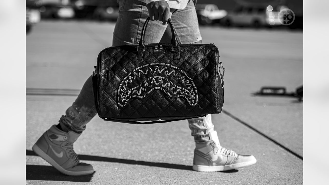 Philadelphia Eagles Duffle Bag - Black/White/Grey