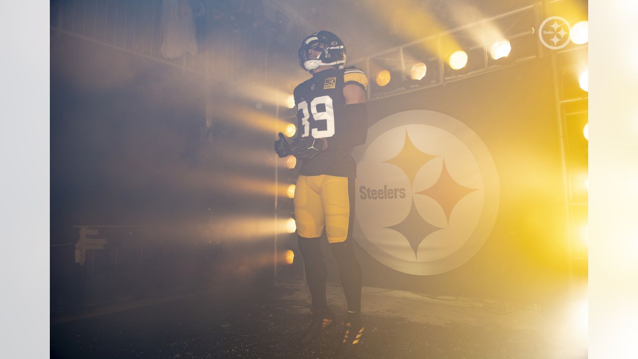 PITTSBURGH, PA - DECEMBER 24: Pittsburgh Steelers safety Minkah Fitzpatrick  (39) is announced during the national football league game between the Las  Vegas Raiders and the Pittsburgh Steelers on December 24, 2022