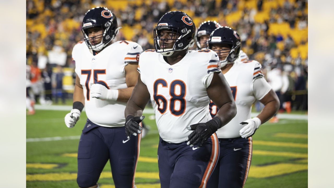 Pittsburgh Steelers guard James Daniels (78) blocks during an NFL football  game, Sunday, Oct. 9, 2022, in Orchard Park, NY. (AP Photo/Matt Durisko  Stock Photo - Alamy