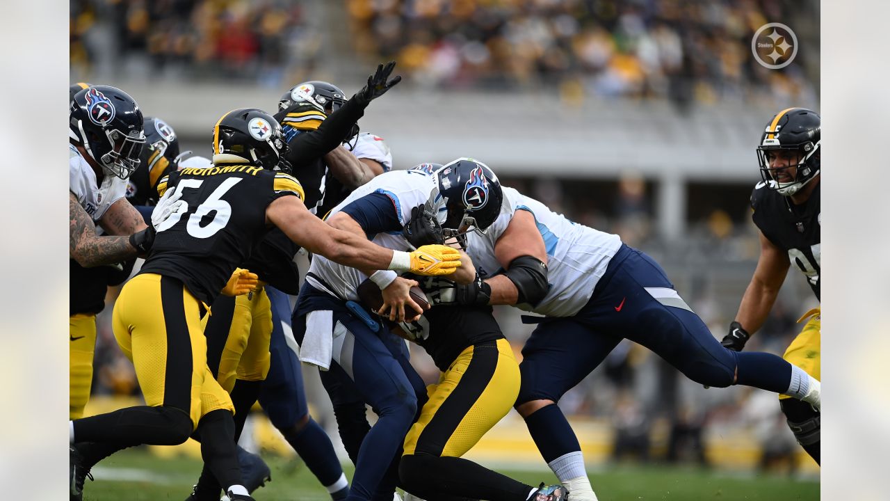 Pittsburgh Steelers linebacker T.J. Watt's relentless pressure off edge  results in 9-yard sack