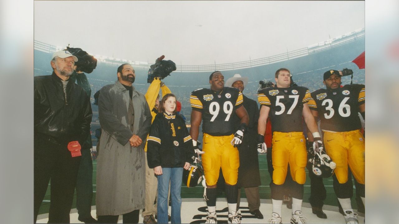 JEROME BETTIS/FRANCO HARRIS LAST GAME 3-RIVERS STADIUM 12/17/00 COLOR 8X10