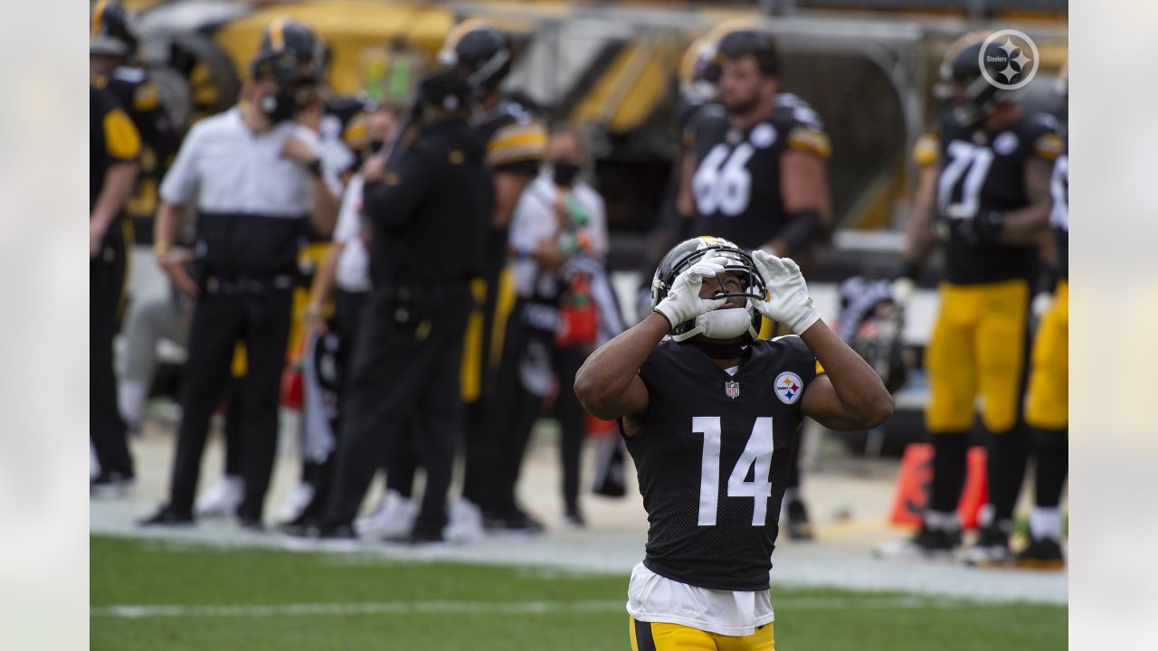 Pittsburgh, PA, USA. 2nd Dec, 2020. Ray-Ray McCloud #14 during the  Pittsburgh Steelers vs Baltimore Ravens game at Heinz Field in Pittsburgh,  PA. Jason Pohuski/CSM/Alamy Live News Credit: Cal Sport Media/Alamy Live