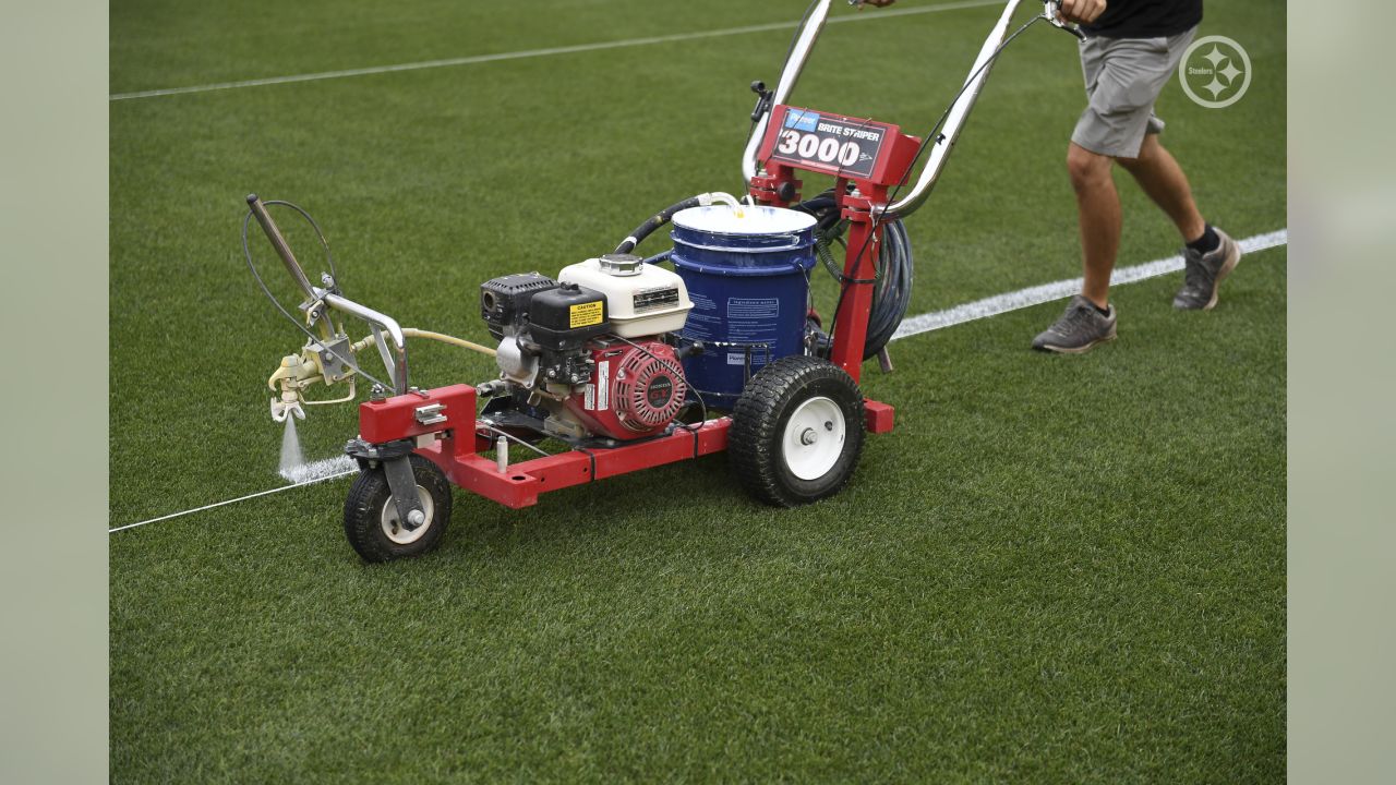 Preparing Heinz Field for Training Camp