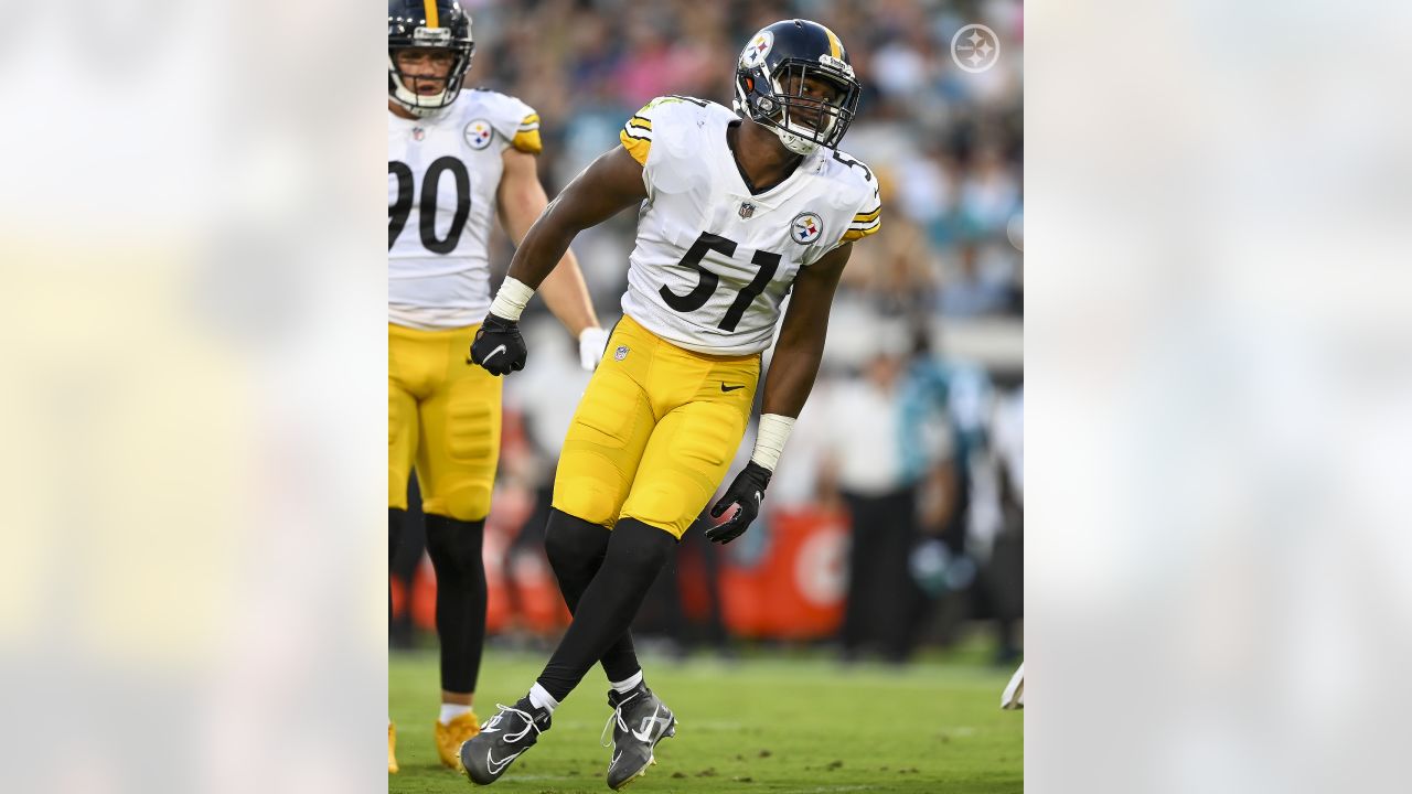 Jacksonville Jaguars linebacker Myles Jack looks on during the game