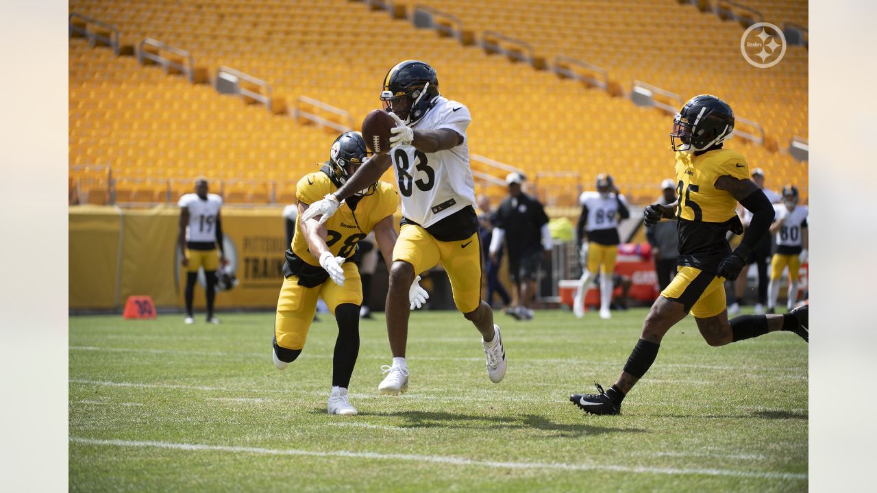 Pittsburgh Steelers wide receiver Chase Claypool (11) during an NFL  football practice, Saturday, July 31, 2021, in Pittsburgh. (AP Photo/Keith  Srakocic Stock Photo - Alamy