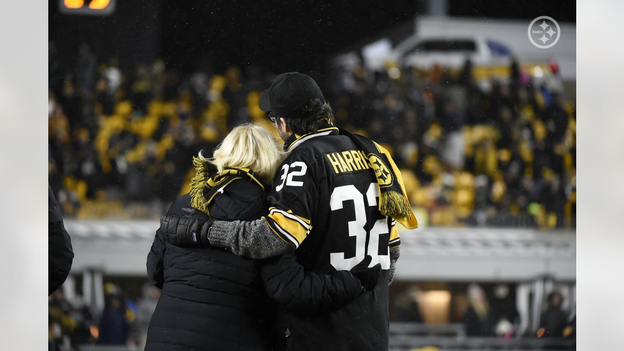 Steelers football, Team unveils Harris' retired No. 32 jersey inside  Acrisure Stadium, Sports