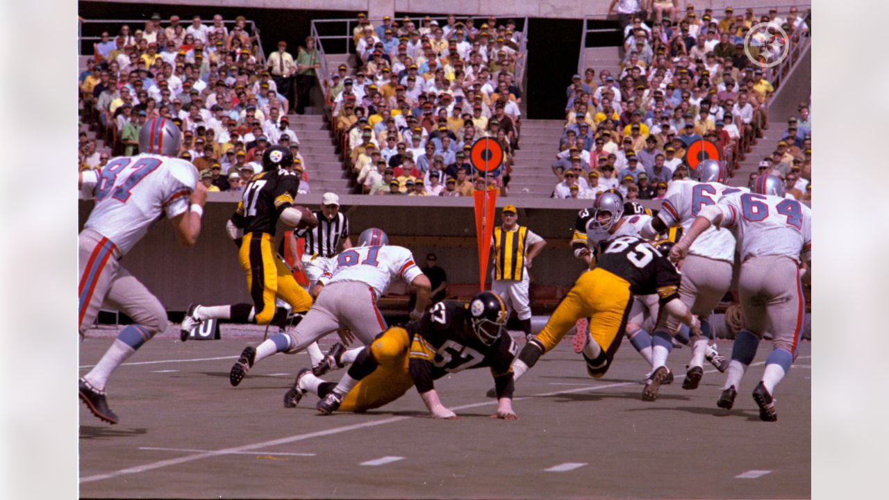 1977 Oilers at Steelers  Nfl football pictures, Nfl football, Nfl