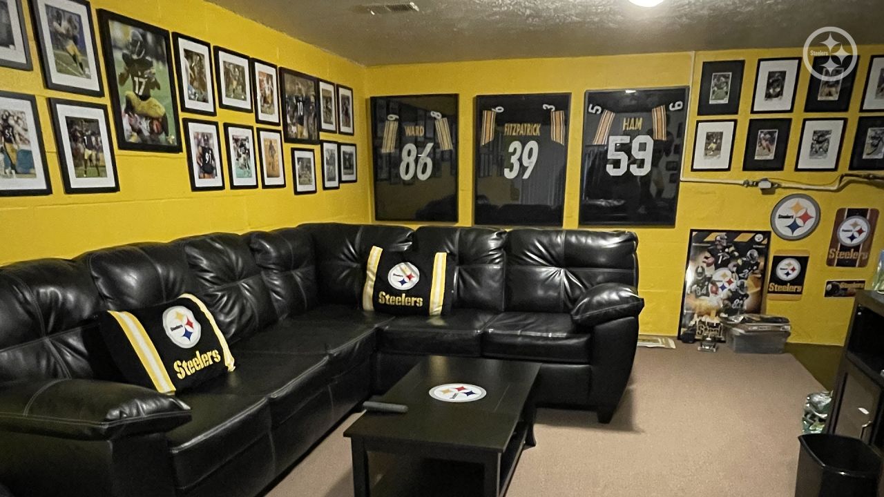 For the Steelers man cave  New room, Man cave room, Man cave