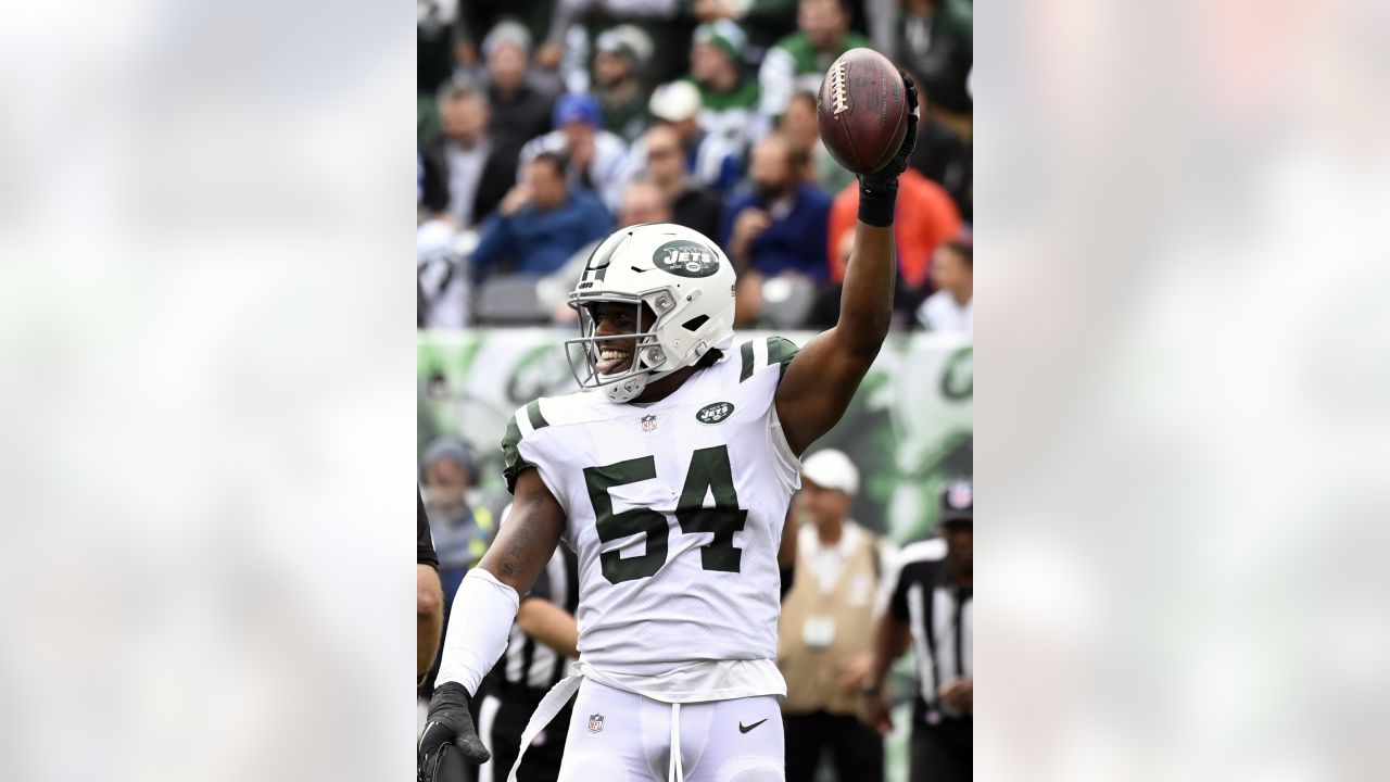 Avery Williamson celebrates New York Jets-Pittsburgh Steelers