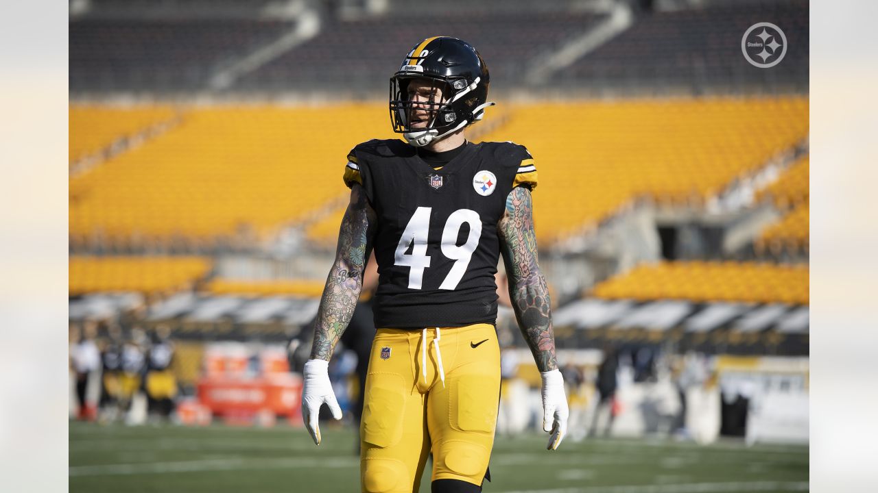 Pittsburgh Steelers #49 Cassius Marsh 2020 Practice Used Gold Defense Jersey