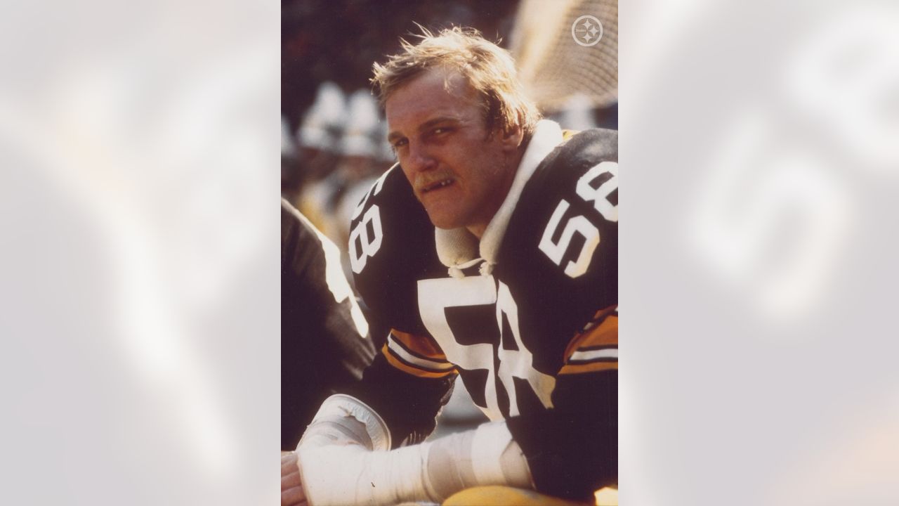 Pittsburgh Steelers linebacker Jack Lambert, 58, is shown in action in  1974. Other players are unidentified. Exact date and location unknown. (AP  Photo Stock Photo - Alamy