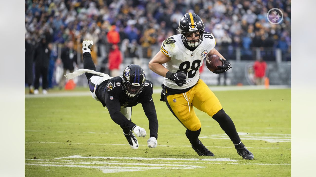 Pittsburgh Steelers tight end Pat Freiermuth (88) celebrates after catching  a touchdown pass against the Detroit Lions during an NFL football game,  Saturday, Aug. 21, 2021 in Pittsburgh, PA (AP Photo/Matt Durisko