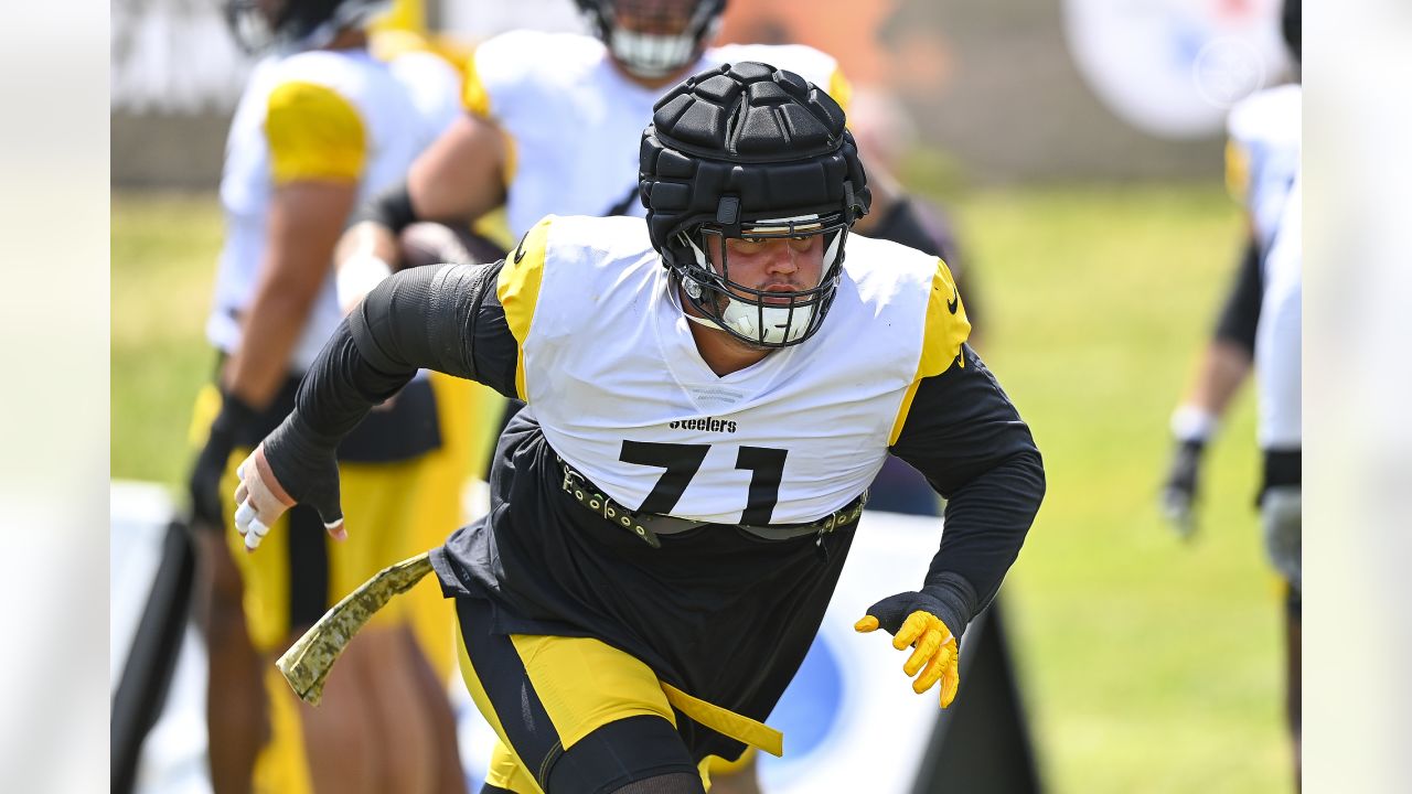 Pittsburgh Steelers tight end Connor Heyward (83) makes a catch during  practice at NFL football training camp in Latrobe, Pa., Monday, Aug. 15,  2022. (AP Photo/Keith Srakocic Stock Photo - Alamy